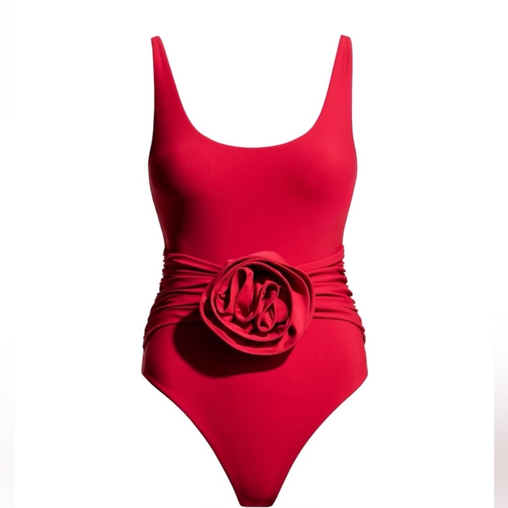 Magda Butrym Red One Piece Swimsuit